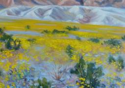 "Death Valley Bloom", Artist: Trevlyn Williams, Oil on canvas